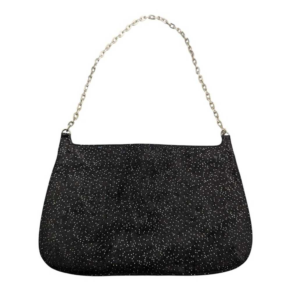 VINTAGE Y2K BEBE BLACK SUEDE PURSE WITH SPARKLE A… - image 3