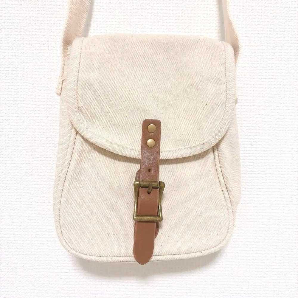 Canvas Shoulder Bag Off-White - image 2