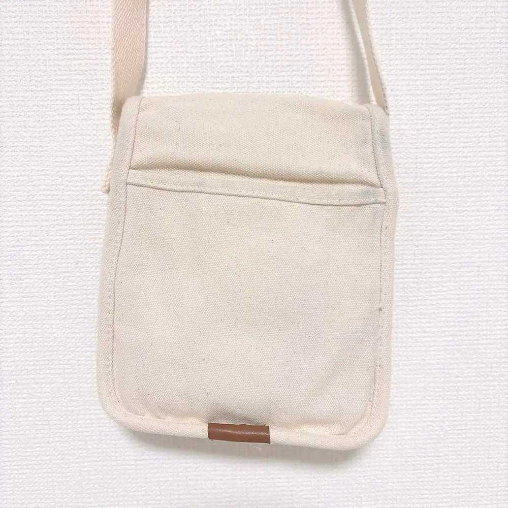 Canvas Shoulder Bag Off-White - image 5