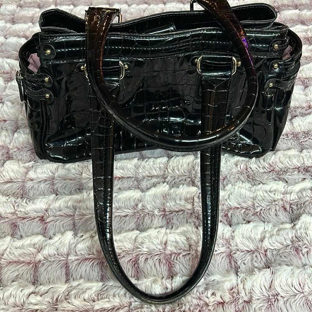 Liz Claiborne, beautiful black satin bag - image 1