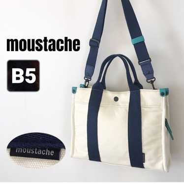 moustache/canvas brief tote bag/2WAY/B5 - image 1