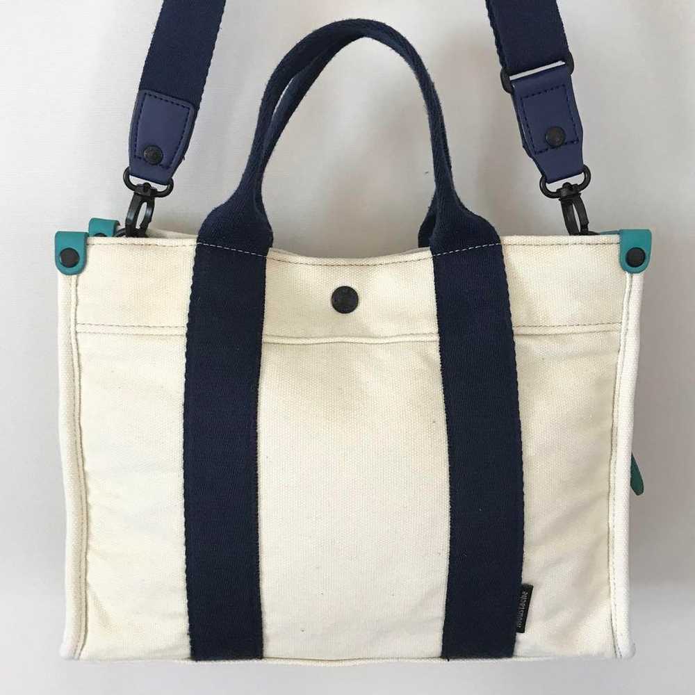 moustache/canvas brief tote bag/2WAY/B5 - image 2