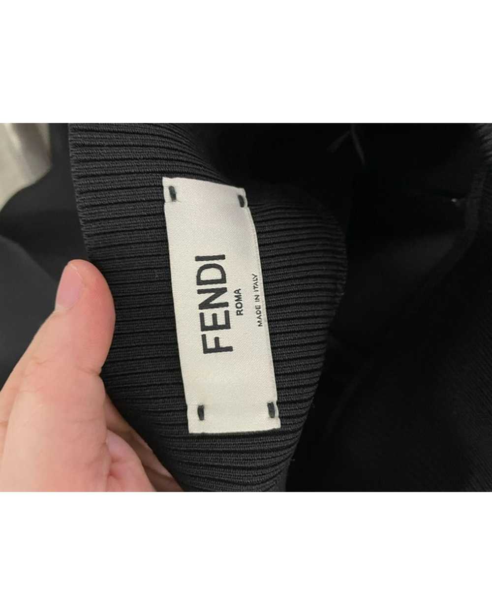 Fendi Sophisticated Black Wool Stretch-Waist Trou… - image 3