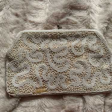 Seed bead vintage 1930s clutch - image 1