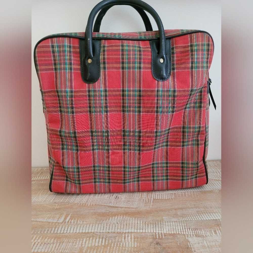 Vintage Royal Stewart Tartan Lunch Bag/ Tote - Al… - image 3