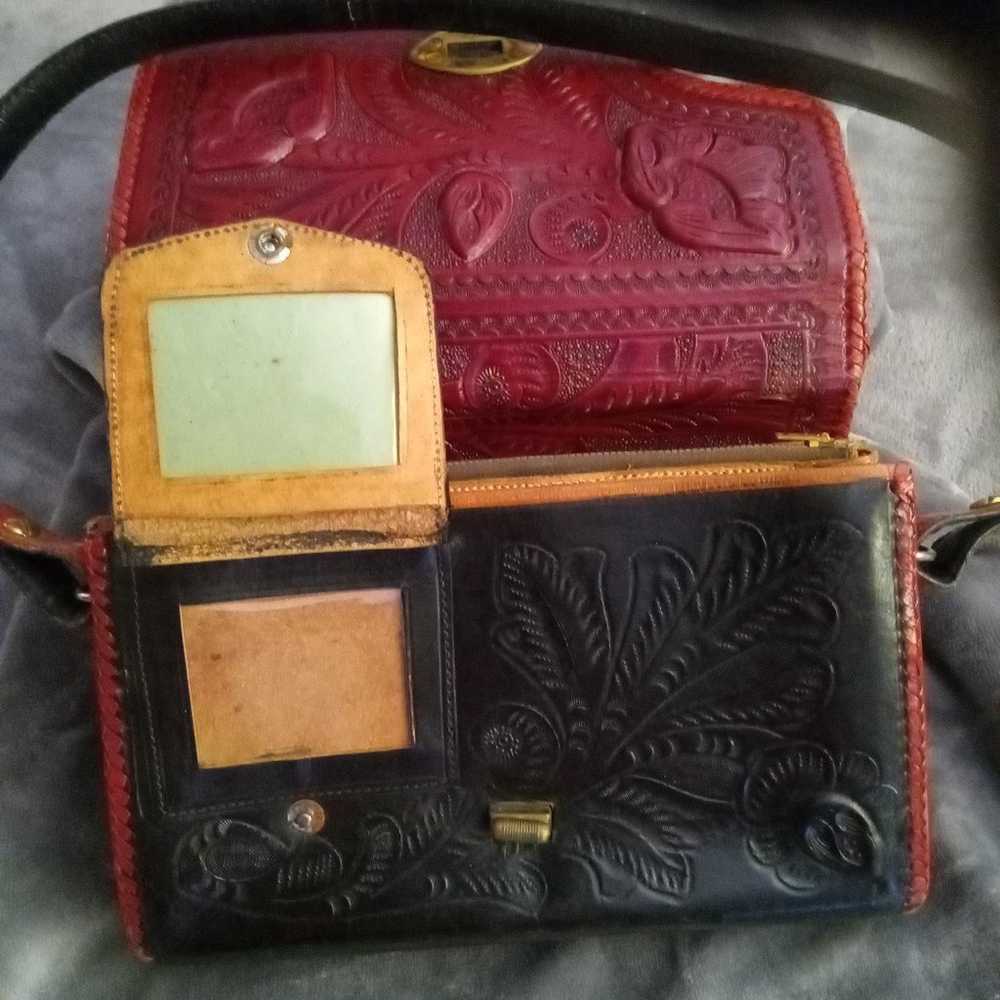 Unique Vintage leather purse - image 3