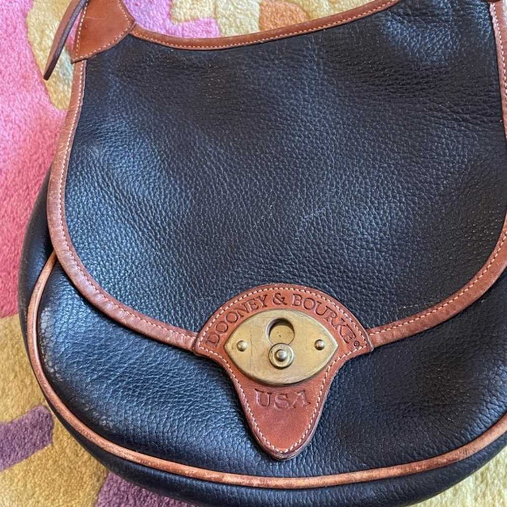 Dooney & Bourke USA Purse / Vintage 1980s-90s Dar… - image 9