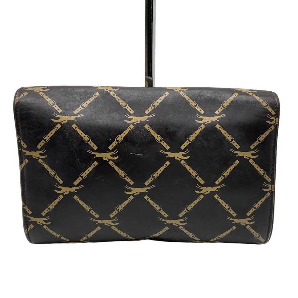 LONGCHAMP Clutch Bag Second Bag Patterned Leather - image 4