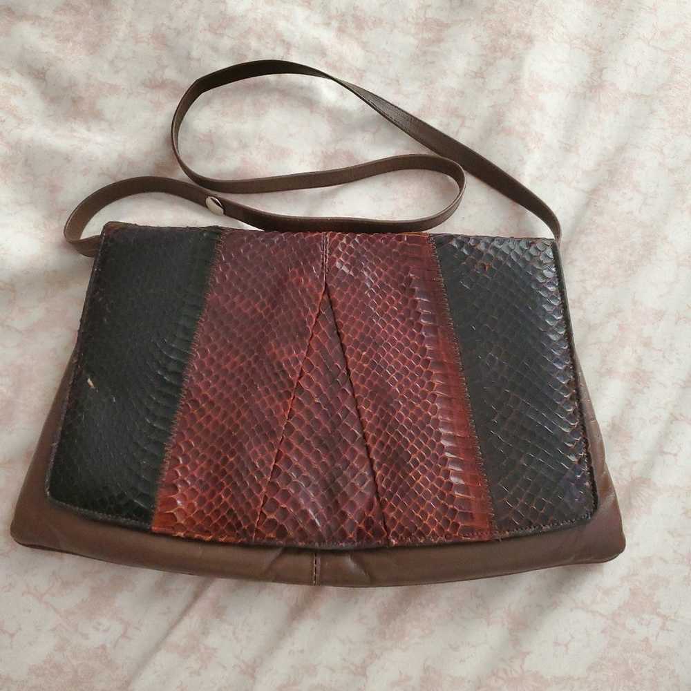 Vintage REAL crocodile skin purse - image 1