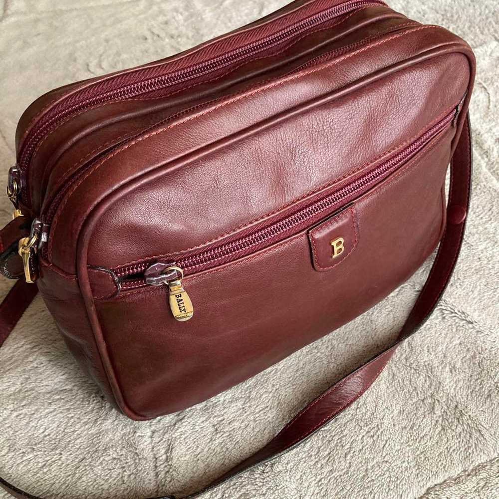 Rare BALLY Old Barry 2-way Shoulder Bag Leather B… - image 9