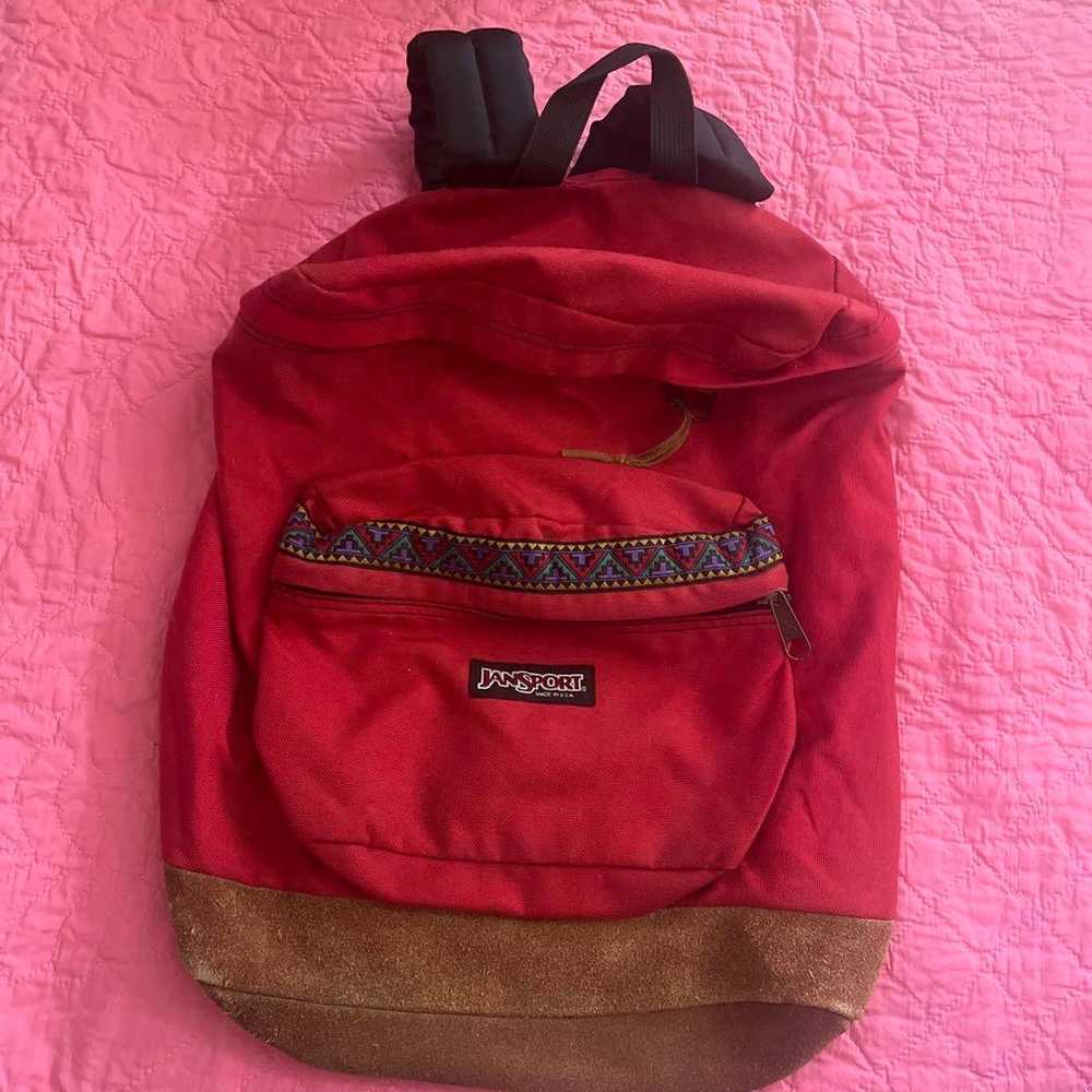 JanSport backpack, made in America, Chilean Red, … - image 1