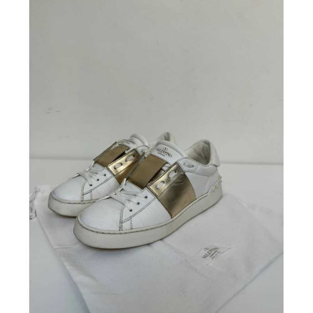 Valentino Garavani Open leather trainers - image 2