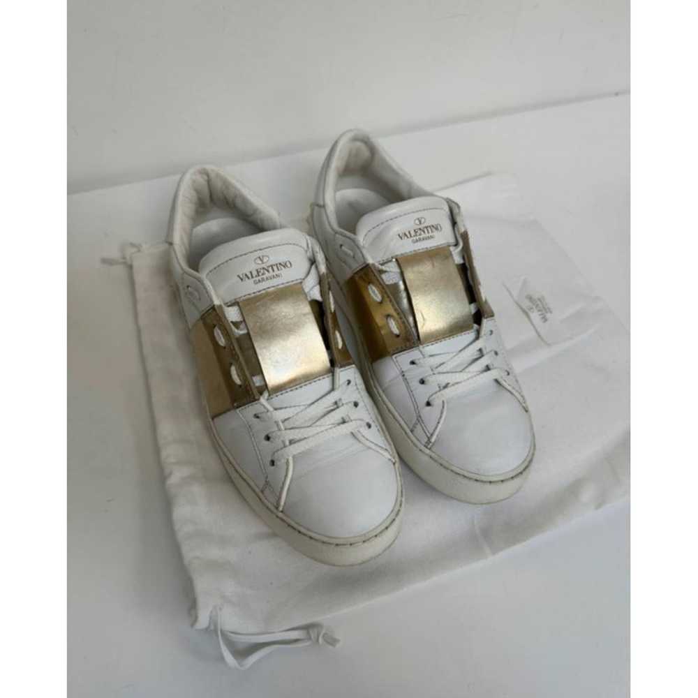 Valentino Garavani Open leather trainers - image 3