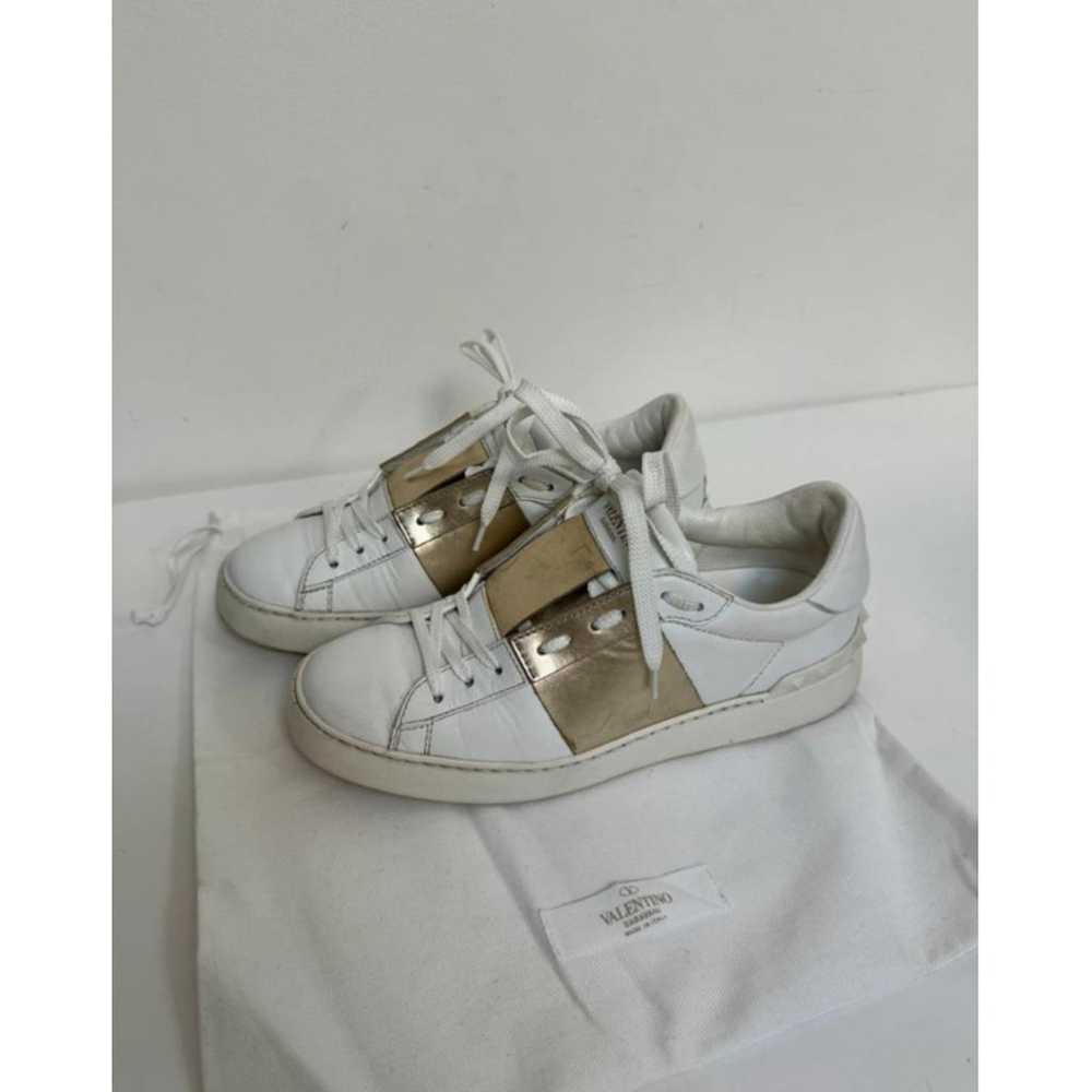 Valentino Garavani Open leather trainers - image 4