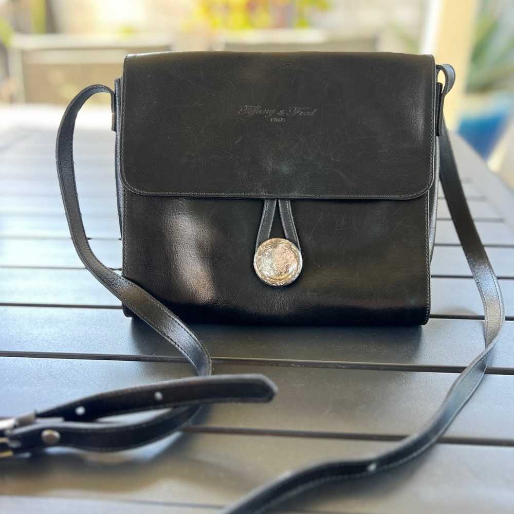 Vintage Leather Tiffany & Fred Crossbody - image 1