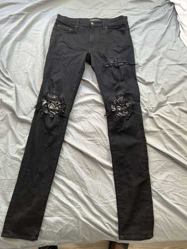 Amiri Amiri Bandana Crystal Denim