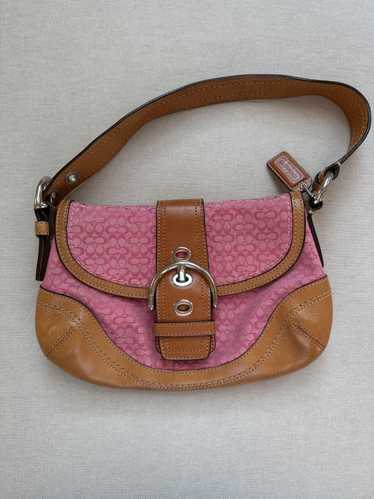 Coach Pink Coach Buckle Handbag