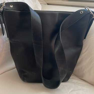 Coach leather black vintage bucket bag - image 1