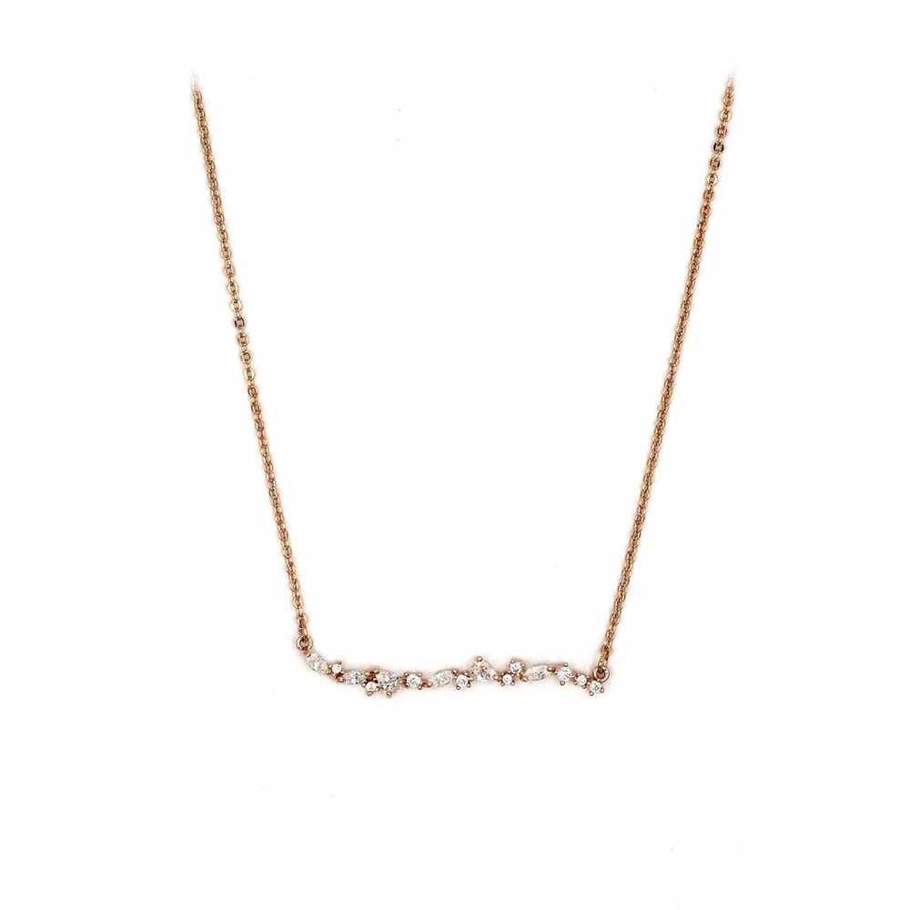 Ocean fashion Pink gold necklace - image 1