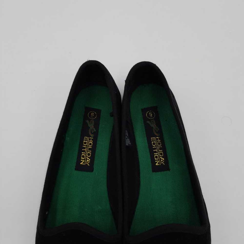 Vintage Christmas Velvet Holiday Editions Flats S… - image 4