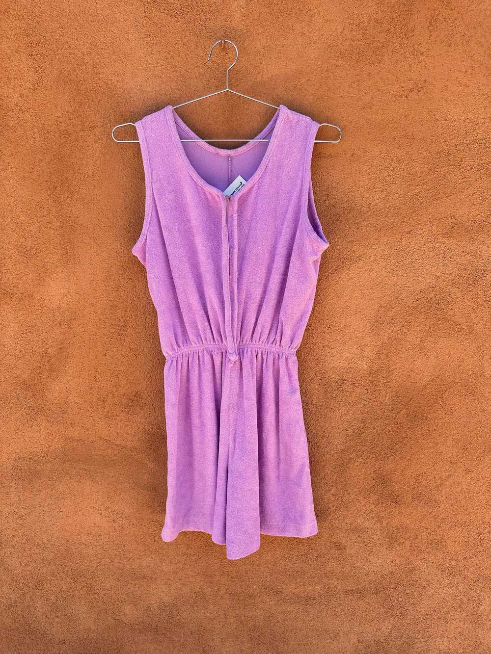 Violet Terrycloth Romper - image 1