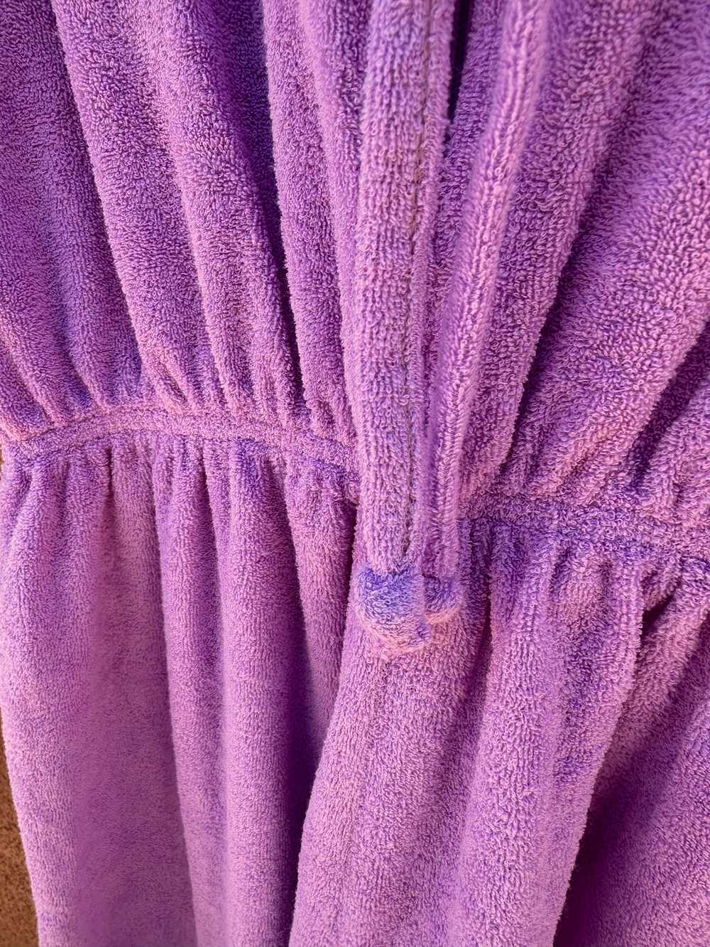 Violet Terrycloth Romper - image 2