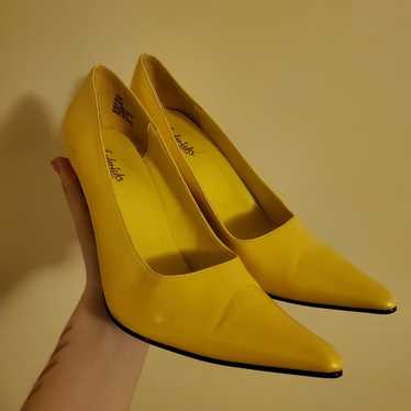 Vintage Fredrick of Hollywood Canary Yellow Heels