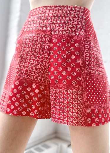 60s cotton bandana shorts