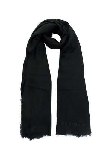 Managed by hewi Burberry Black Cashmere Scarf