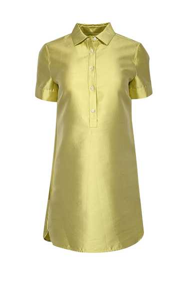 J.Crew Collection - Chartreuse Green Silk Blend Te