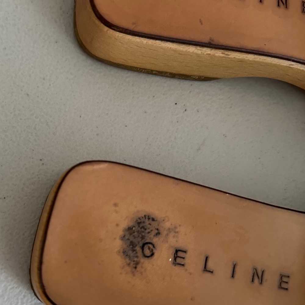 VINTAGE CELINE Mules In Blue - image 2