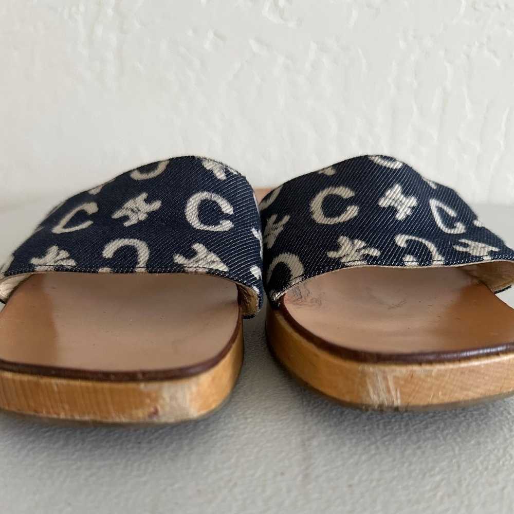 VINTAGE CELINE Mules In Blue - image 5