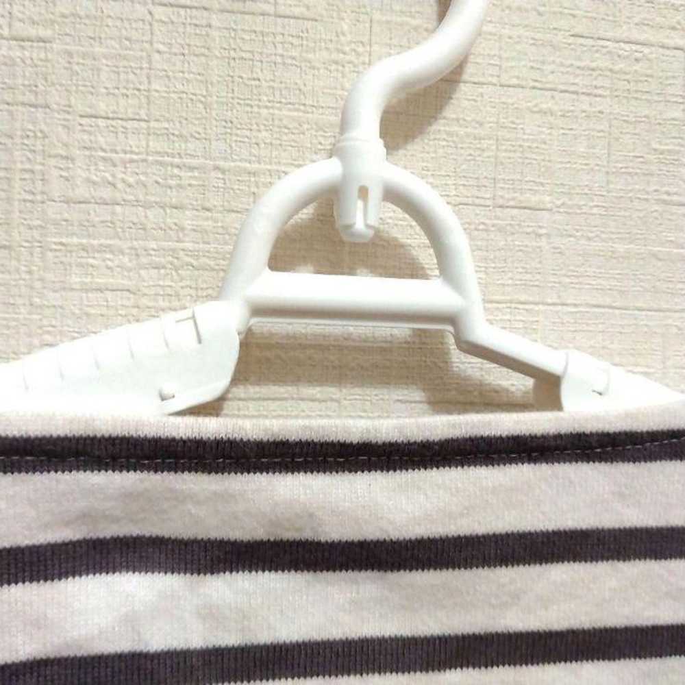 MUJI Plain Label Grey Border Cut and Sewn T-shirt… - image 8