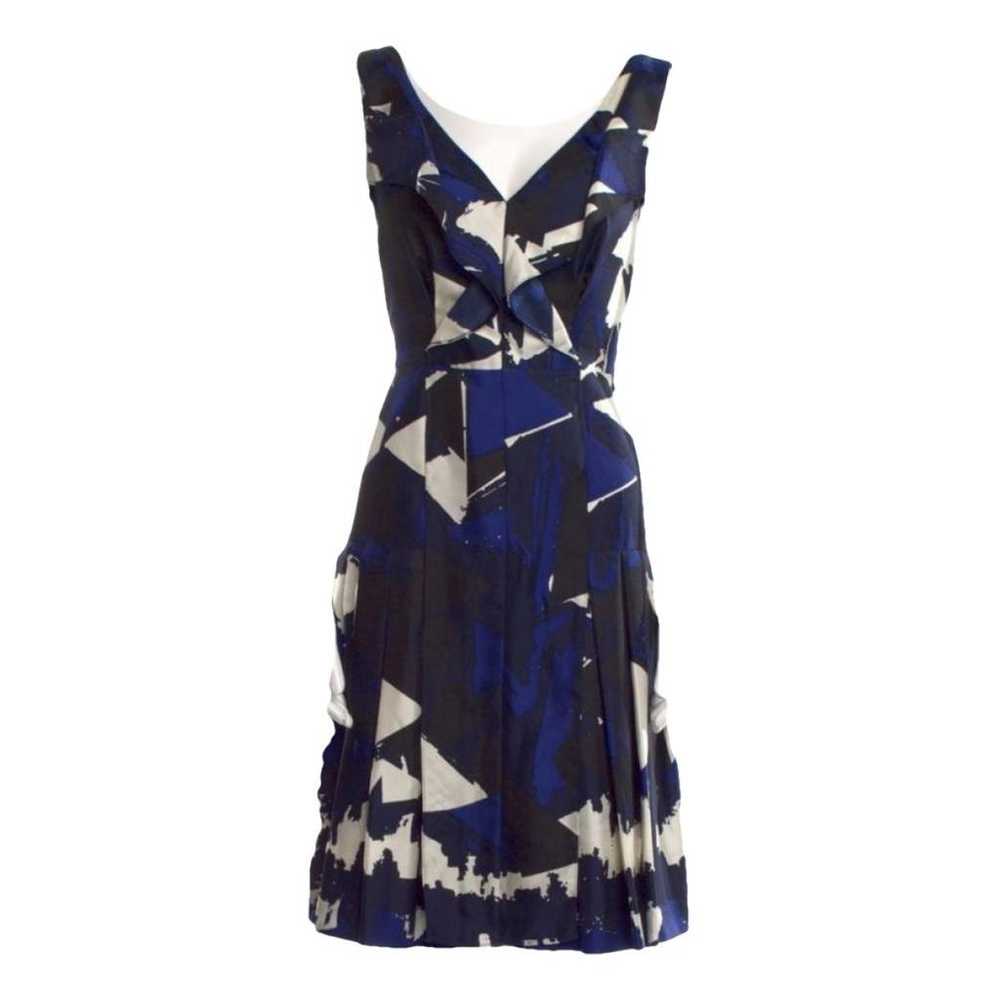 Oscar De La Renta Silk mid-length dress - image 1