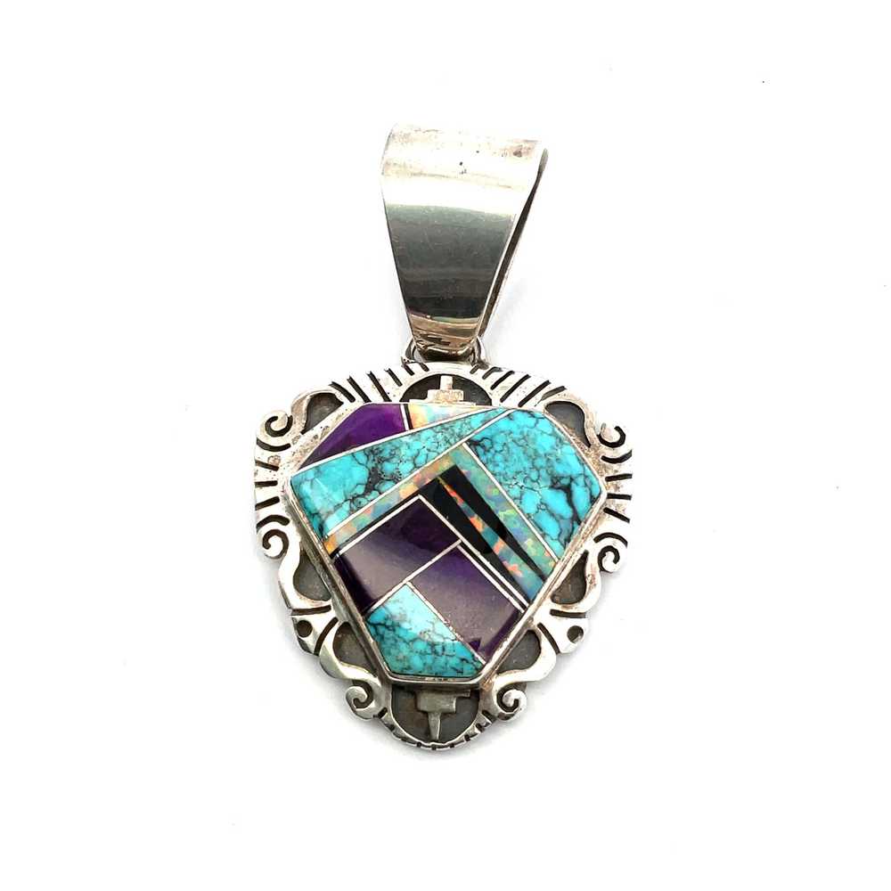 Sterling Silver Cecil Ashley Turquoise, Charoite,… - image 1