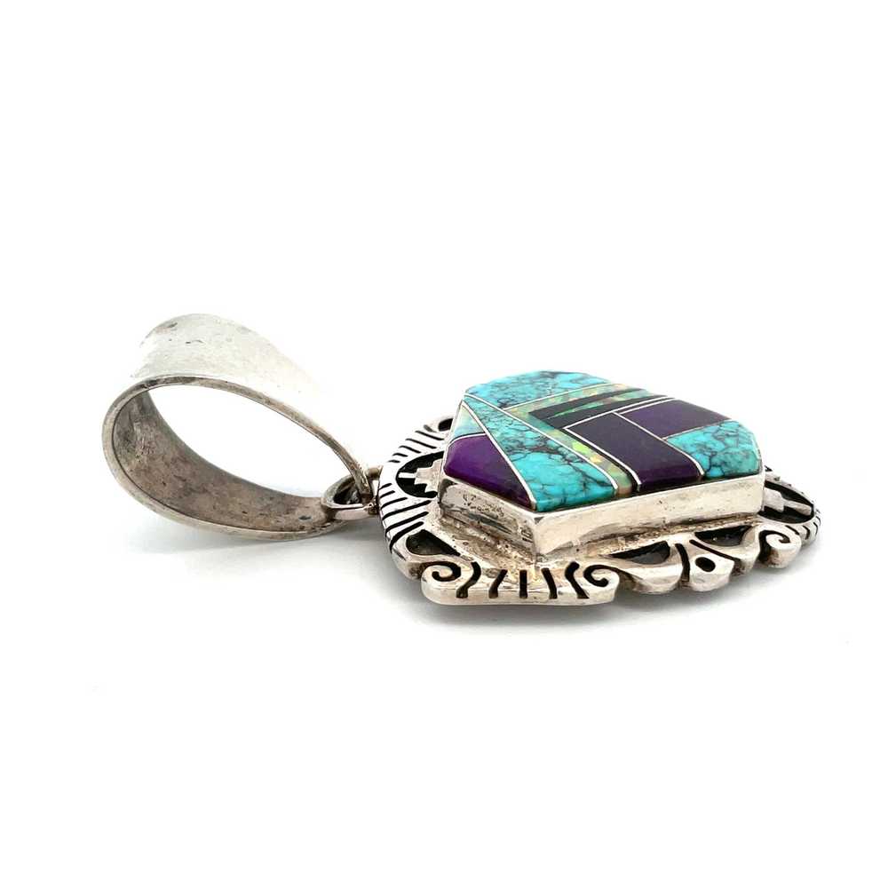 Sterling Silver Cecil Ashley Turquoise, Charoite,… - image 4