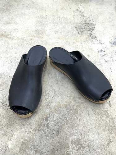 Rick Owens Sabot Leather Mules