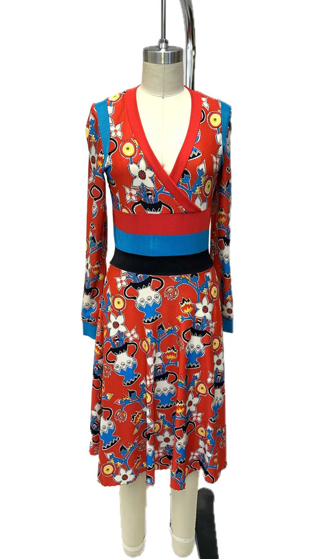 Giorgio Sant' Angelo Floral Vessel Print Dress - image 3