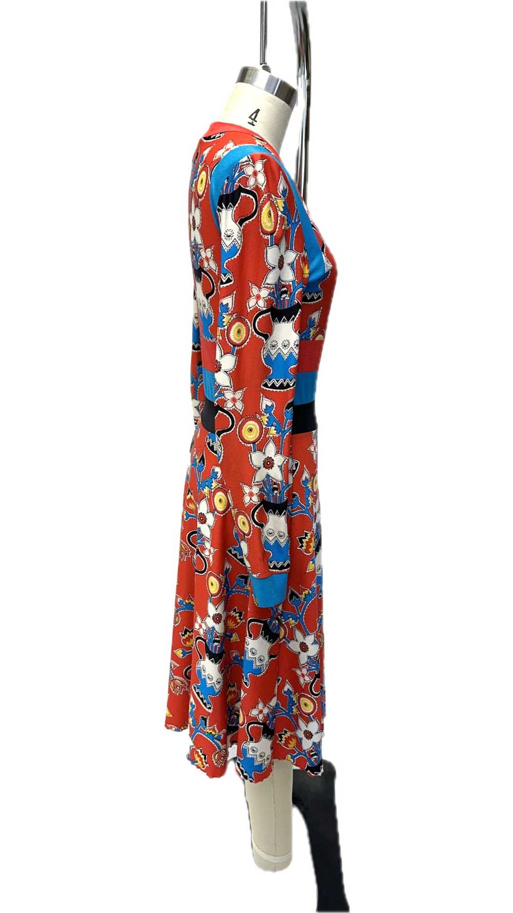 Giorgio Sant' Angelo Floral Vessel Print Dress - image 4