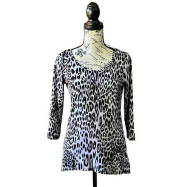 Cynthia Rowley womens leopard print multicolored … - image 1