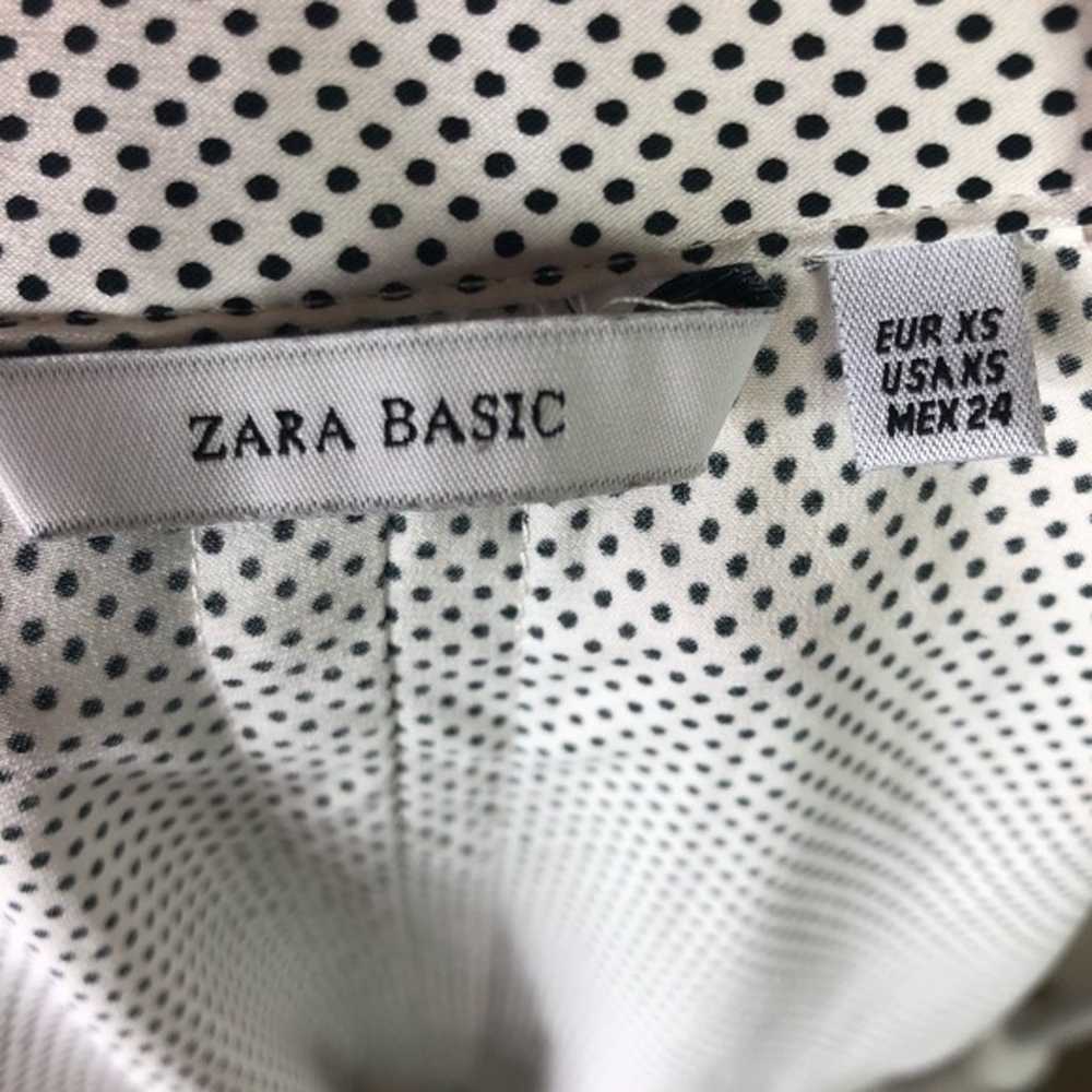 Zara Basic polka dot blouse top - image 2