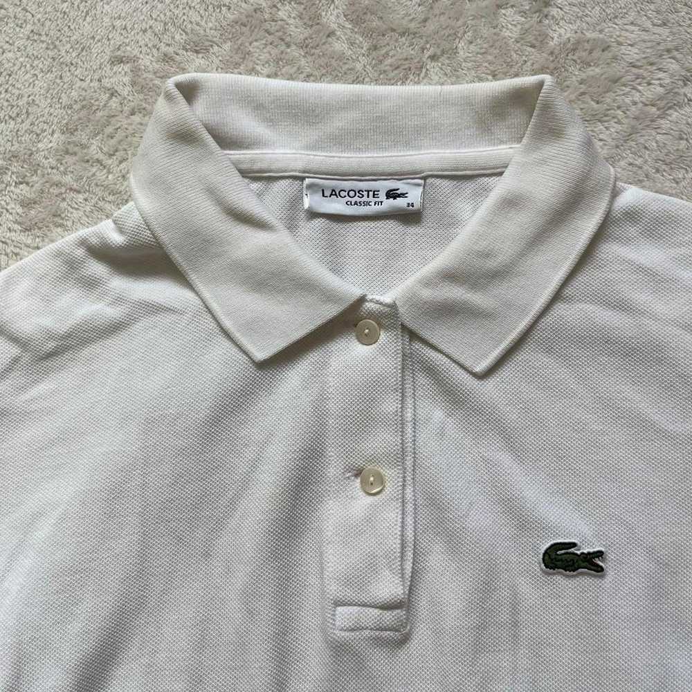 R Lacoste Polo Shirt (SS) Logo Simple Casual Smal… - image 2