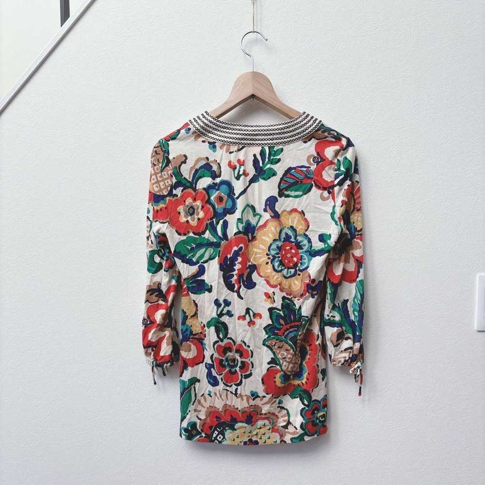 Tory Burch/Floral/Silk/Linen/Printed Tunic/Colorf… - image 8