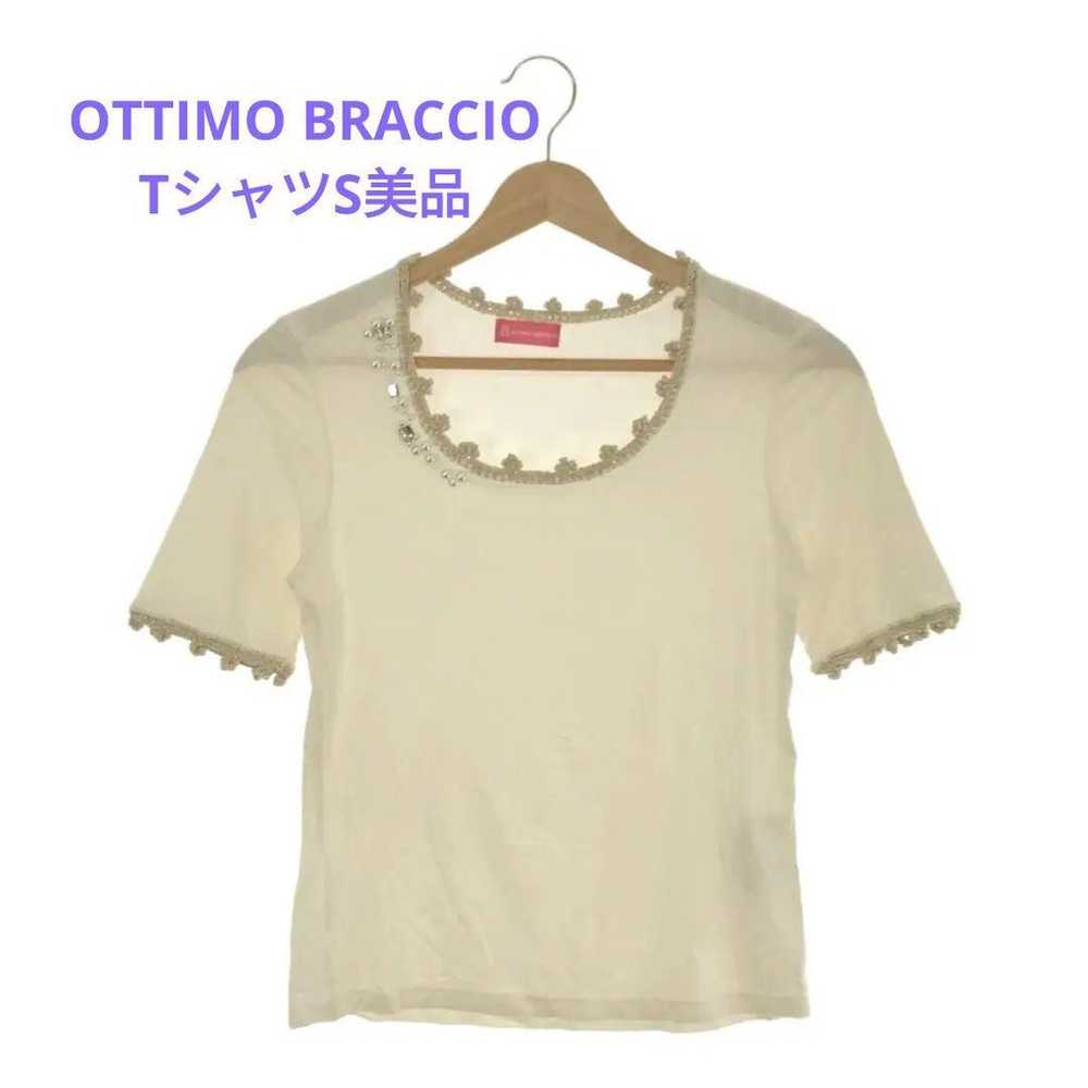 OTTIMO BRACCIOT Shirt Bijou Ladies White S Made i… - image 1