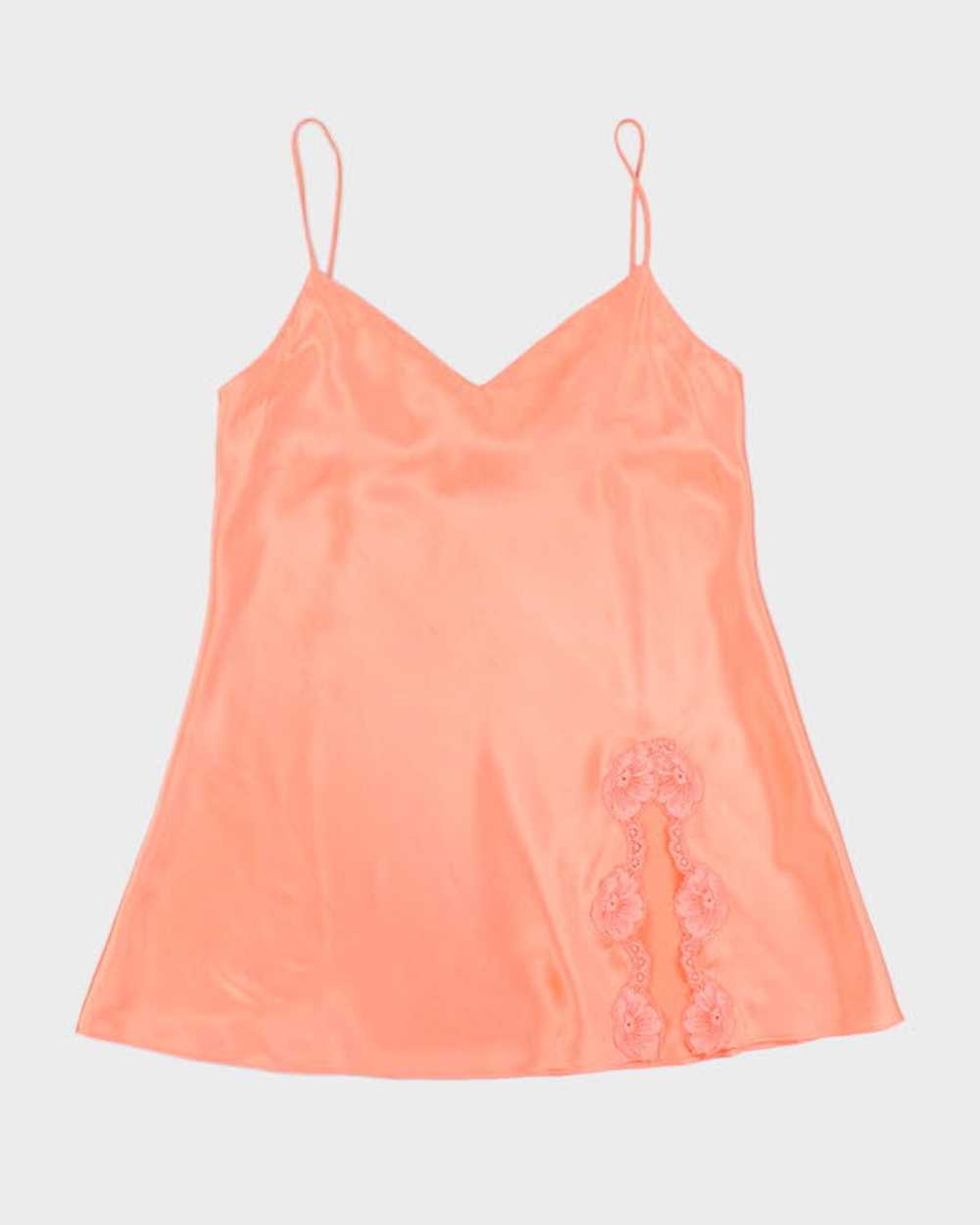 Y2k 00s La Senza Orange Slip Dress - L - image 1