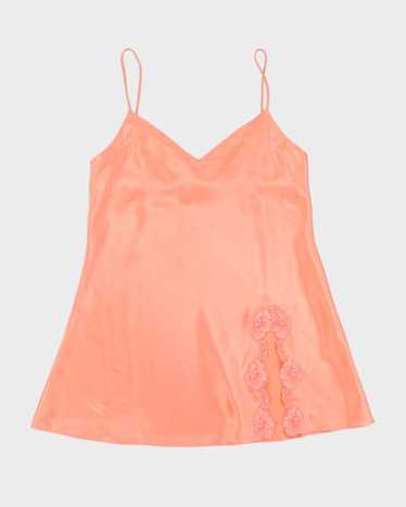 Y2k 00s La Senza Orange Slip Dress - L - image 1