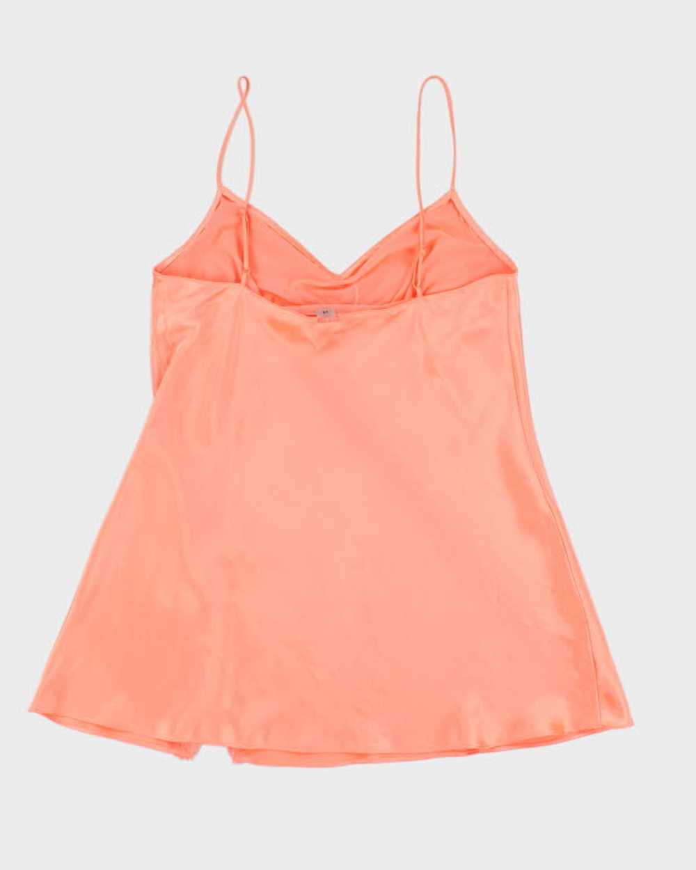 Y2k 00s La Senza Orange Slip Dress - L - image 2