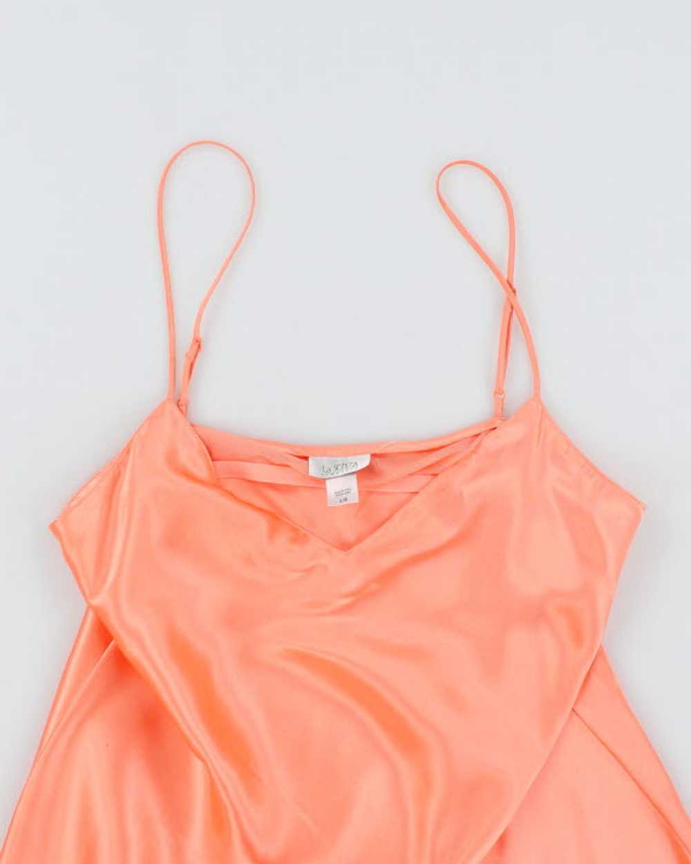 Y2k 00s La Senza Orange Slip Dress - L - image 3