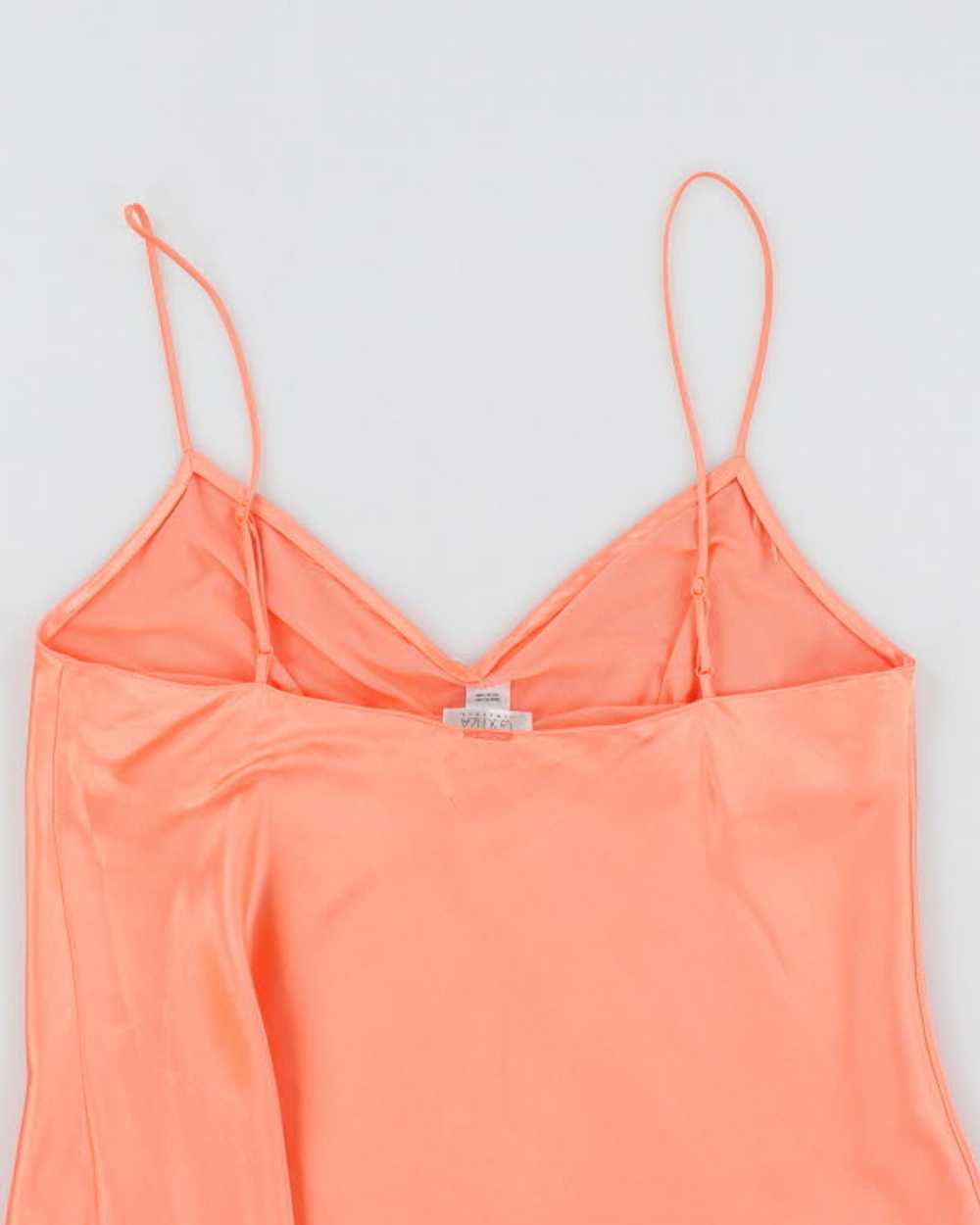 Y2k 00s La Senza Orange Slip Dress - L - image 4