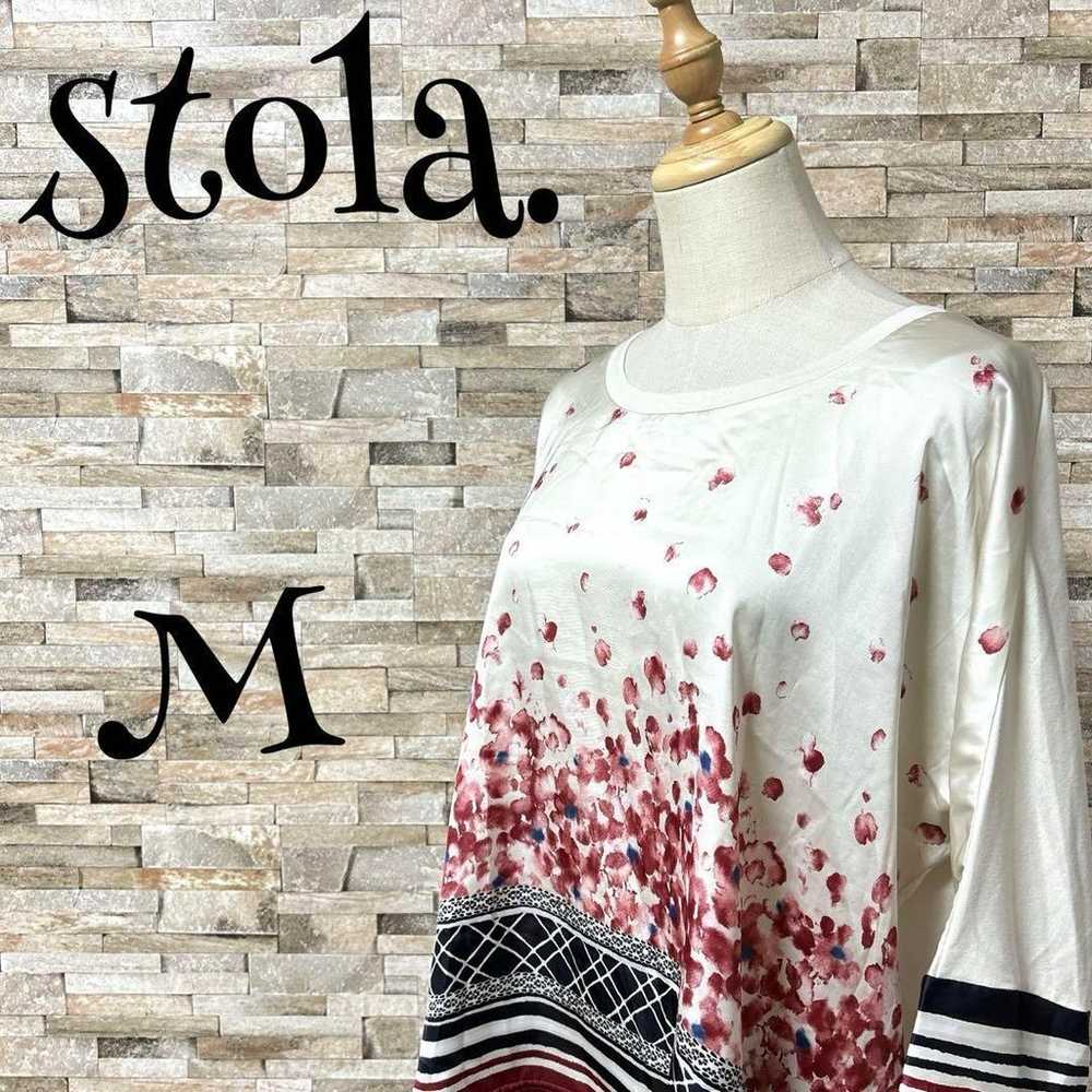 【Stola】T-shirt Cutsew 7 minutes Petal Floral Patt… - image 1